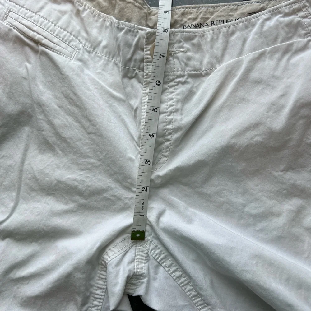 Vintage Y2K Banana Republic Low Rise Flare/Wide Leg 100% cotton pants. 8 Long - Picture 11 of 16